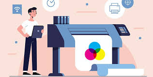 Printing operation with machines